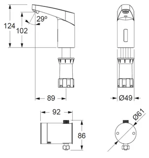 CONTI+ umaxx elekt. IR Standarm. Batt. o.Misch. Chrom o.Ablg. Touch MX21 – Bild 2