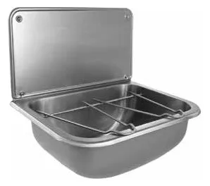 CONTI+ SteelTec Visby 310 Waschtisch o. Überlauf Edelstahl matt 435x320x205