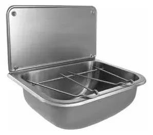 CONTI+ SteelTec Visby 310 Waschtisch o. Überlauf Edelstahl matt 435x320x205