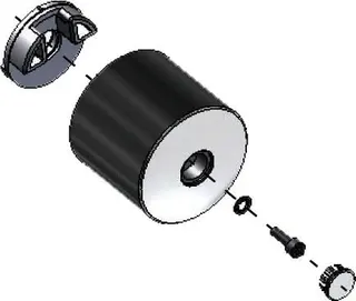 CONTI+ Set Thermostatgriff mit Anschlag, Kappe, Schraube, O-Ringe und Griff
