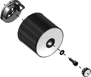 CONTI+ Set Thermostatgriff mit Anschlag, Kappe, Schraube, O-Ringe und Griff – Bild 2