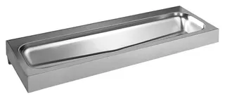 CONTI+ SteelTec Fjord 1200 Waschrinne o. Überlauf Edelst. matt 1200x430x140mm – Bild 2
