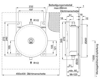 CONTI+ CONBASE el. PZ Dusche Netz UP FM rund Edelst. DN15 – Bild 4