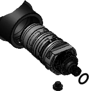 CONTI+ Set Thermostatkartusche CONSMART Duschpaneele mit O-Ring und Schraube – Bild 2