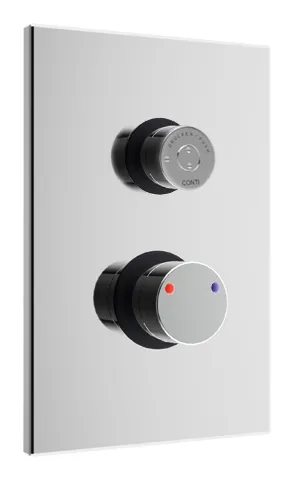CONTI+ CONGENIAL FIT Dusche UP Ölhyd. FM eckig TD Thermost. Chrom DN15
