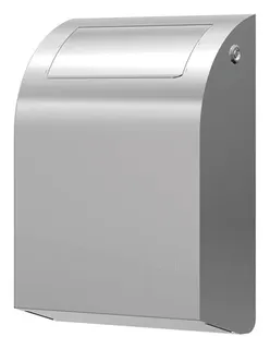 CONTI+ DESIGN Abfall-/Hygienebox 11 l. Edelstahl Klappdeckel – Bild 2