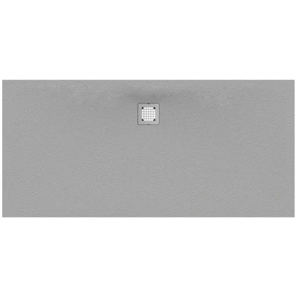 Ideal Standard Rechteck-BRW Ultra Flat S,Abl.mittig, 1700x800x30mm, Carraraweiß
