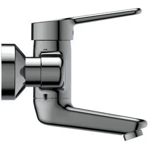 Ideal Standard Wand-Waschtisch-Armatur Ceraplus 5l/min. Ausld. 100mm Chrom – Bild 2