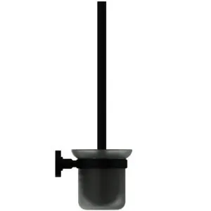 IS Bürstengarnitur IOM satiniertes Glas wandhängend Silk Black