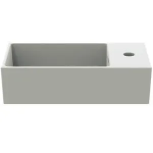 Ideal Standard Handwaschbecken Extra, 1 Hahnloch, mit Überlauf, Ablage rechts, 450x250x150mm, Seidenweiß – Bild 2