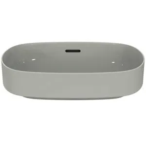 Ideal Standard Aufsatzwaschtisch Linda-X ohne Hahnloch mit Überlauf 550x380x130mm Weiß – Bild 3