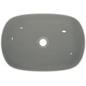 Ideal Standard Aufsatzwaschtisch Linda-X ohne Hahnloch ohne Überlauf 550x380x130mm Weiß – Bild 2