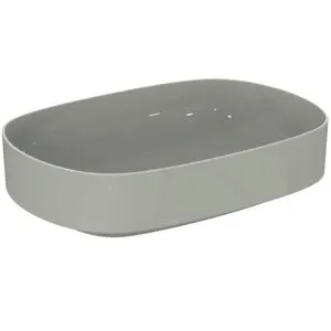Ideal Standard Aufsatzwaschtisch Linda-X ohne Hahnloch ohne Überlauf 550x380x130mm Weiß – Bild 3