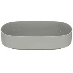 Ideal Standard Aufsatzwaschtisch Linda-X ohne Hahnloch ohne Überlauf 550x380x130mm Weiß – Bild 4