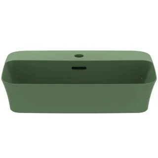 Ideal Standard Schale Ipalyss, 1 Hahnloch, mit Überlauf, 550x380x145mm, Salbeigrün