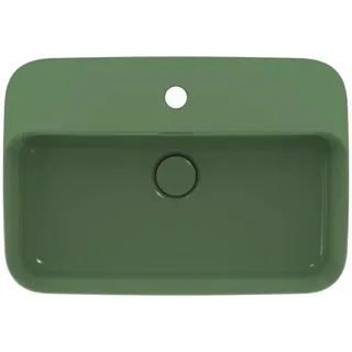 Ideal Standard Schale Ipalyss, 1 Hahnloch, mit Überlauf, 550x380x145mm, Salbeigrün – Bild 3