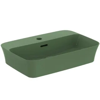 Ideal Standard Schale Ipalyss, 1 Hahnloch, mit Überlauf, 550x380x145mm, Salbeigrün – Bild 4