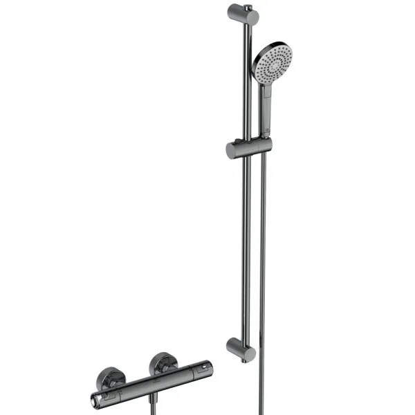 Ideal Standard Brausethermostat AP Ceratherm T50 Ausld.78mm Brausestange 900mm Chrom
