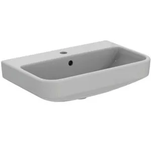 Ideal Standard Waschtisch i.life S 1 Hahnloch mit Überlauf 600x380x180mm Weiß