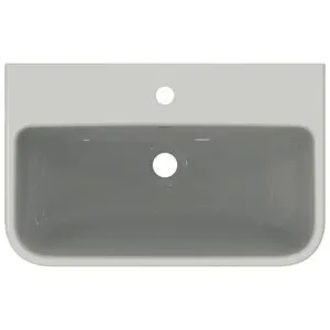 Ideal Standard Waschtisch i.life S 1 Hahnloch mit Überlauf 600x380x180mm Weiß – Bild 4