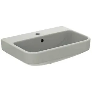 Ideal Standard Waschtisch i.life S 1 Hahnloch mit Überlauf 550x380x180mm Weiß – Bild 2