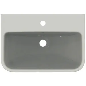 Ideal Standard Waschtisch i.life S 1 Hahnloch mit Überlauf 550x380x180mm Weiß – Bild 4