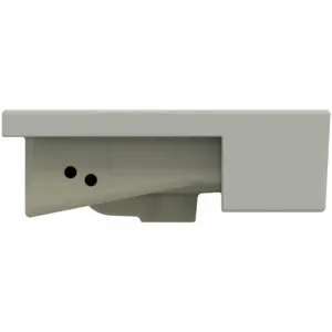 Ideal Standard Halbeinbauwaschtisch Extra, 1 Hahnloch, mit Überlauf, 500x420x145mm, Weiß – Bild 2