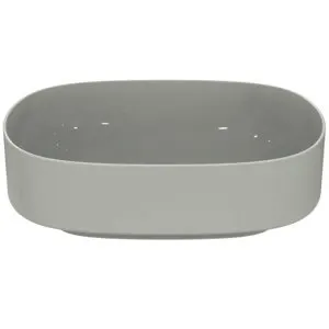 Ideal Standard Aufsatzwaschtisch Linda-X ohne Hahnloch ohne Überlauf 450x380x130mm Weiß – Bild 2