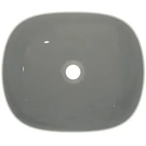 Ideal Standard Aufsatzwaschtisch Linda-X ohne Hahnloch ohne Überlauf 450x380x130mm Weiß – Bild 4
