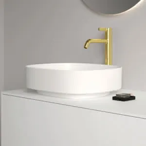 Ideal Standard Aufsatzwaschtisch Linda-X ohne Hahnloch ohne Überlauf 450x380x130mm Weiß – Bild 5