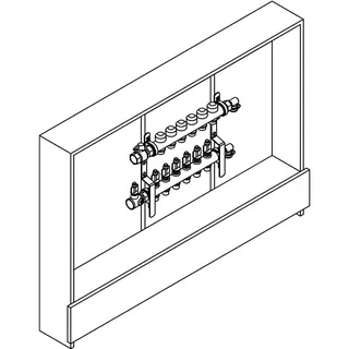 RAUTHERM Unit UP 110 HKV-D V2A 2 Kreise Strangregulierventil links – Bild 2