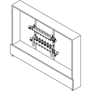 RAUTHERM Unit UP 110 HKV-D V2A 12 Kreise Strangregulierventil rechts – Bild 2