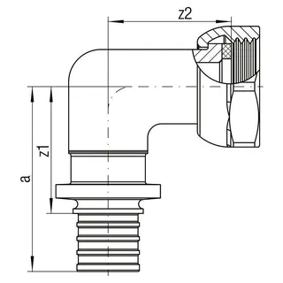 REHAU Winkelübergang SDR 11 LX 32 - G1 – Bild 2