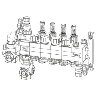 RAUTHERM SPEED Verteiler HKV-D Polymer 3 Kreise, Konnektor 16 – Bild 2