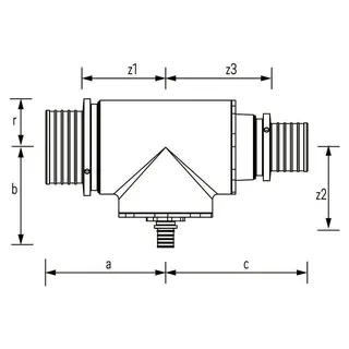 REHAU Modulares T-Stück SDR 11 LX 63 - 50 - 40 – Bild 2