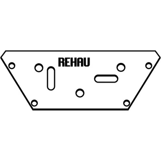 REHAU Halter Druckluftverteilerdose für 3-fach Druckluftverteilerdose – Bild 2
