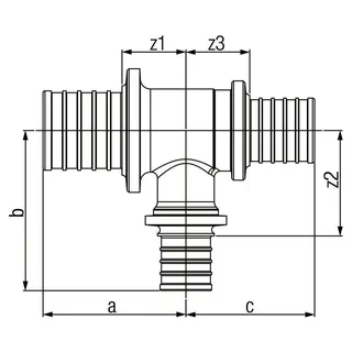 REHAU T-Stück, SDR 11 LX 63 - 32 - 50 – Bild 2