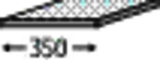 SA Abdeckplatte (AP101) 16x352x350 Anthrazit-Matt – Bild 3