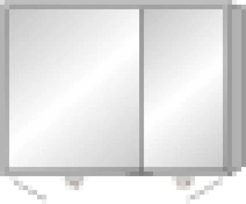 SA Alu-Spiegelschrank MILO Reflection (AU034) 750x1000x168 Eiche-Kansas