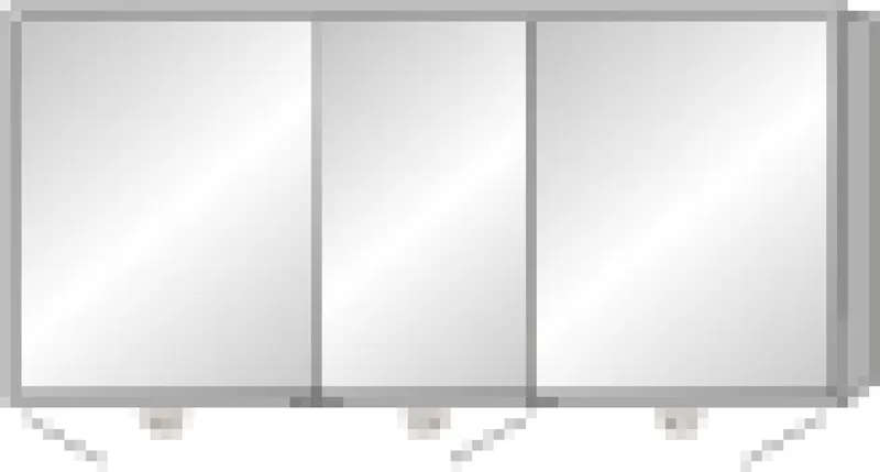 SA Alu-Spiegelschrank MILO Reflection (AU039) 750x1600x168 Linde-Hell
