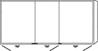SA Alu-Spiegelschrank MILO Reflection (AU039) 750x1600x168 Eiche-Kansas – Bild 2