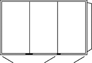 SA Alu-Wandeinbau-SPS WIM Reflection (AU046) 750x1200x168 Aluminium-farbig – Bild 2