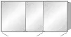 SA Alu-Wandeinbau-SPS WIM Reflection (AU049) 750x1600x168 Aluminium-farbig