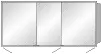 SA Alu-Wandeinbau-SPS WIM Reflection (AU049) 750x1600x168 Aluminium-farbig
