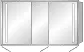 SA Alu-Einbau-SPS WILMA Reflection (AU307) 750x1349x173 Aluminium-farbig