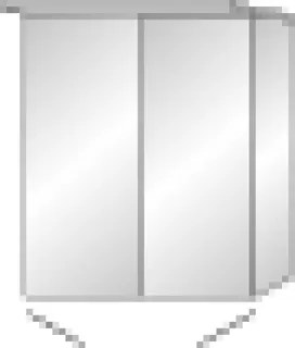 SA Alu-Spiegelschrank mit Lichtsteuerung ANNY Reflection (AU350) 750x607x230 – Bild 2