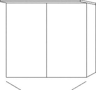 SA Alu-Spiegelschrank ANNY Reflection (AU362) 750x807x230