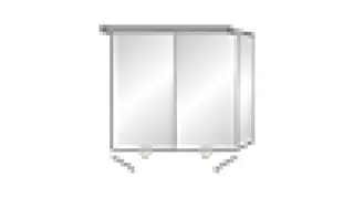 SA Alu-Spiegelschrank ANNY Reflection (AU362) 750x807x230 – Bild 2