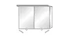 SA Alu-Spiegelschrank ANNY Reflection (AU364) 750x1007x230