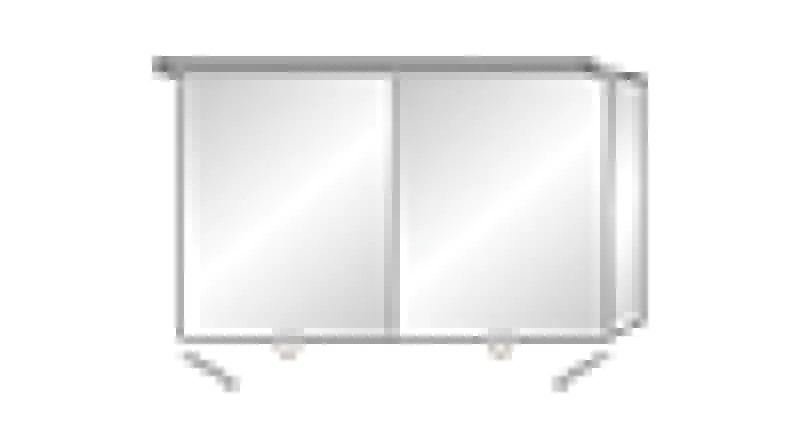 SA Alu-Spiegelschrank ANNY Reflection (AU366) 750x1207x230